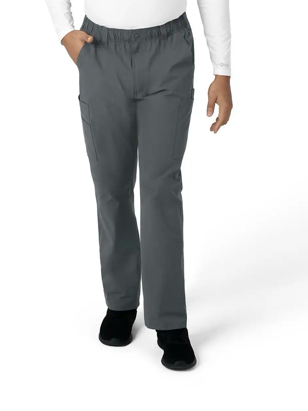 Carhartt Force Essentials Men’s Cargo Scrub Pants Medium Gray Stretch 34x30